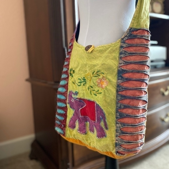 Nepalese Boho Crossbody Sac - Picture 1 of 16
